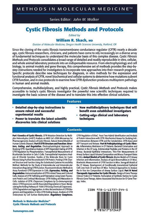 Produktbild: Cystic Fibrosis Methods and Protocols