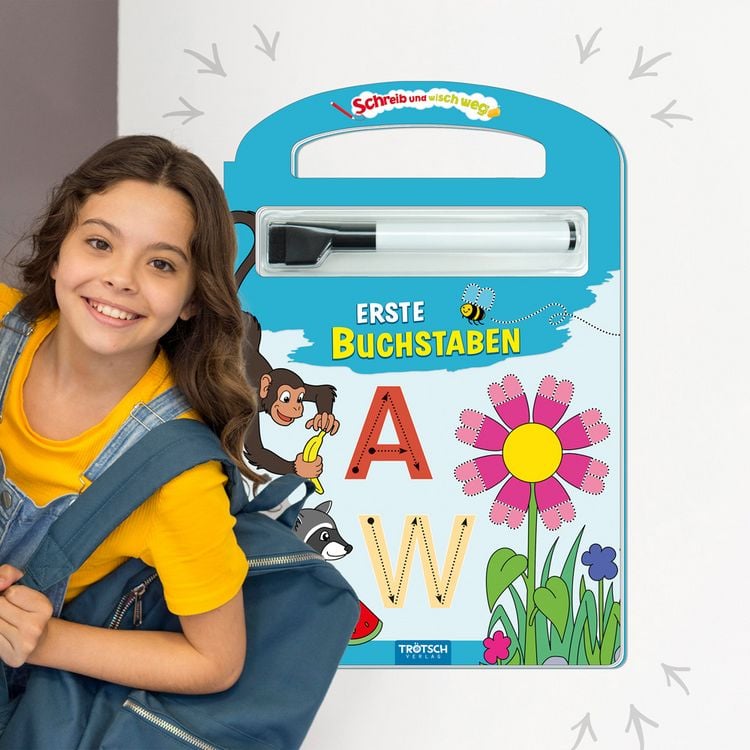 Produktbild: Tr&ouml;tsch Erste Buchstaben Schreib und wisch weg mit Stift