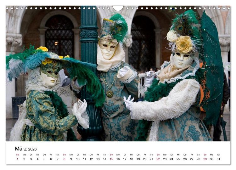 Produktbild: Carnevale di Venezia 2026 (Wandkalender 2026 DIN A3 quer), CALVENDO Monatskalender