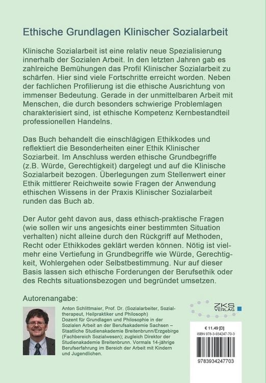 Produktbild: Ethische Grundlagen Klinischer Sozialarbeit