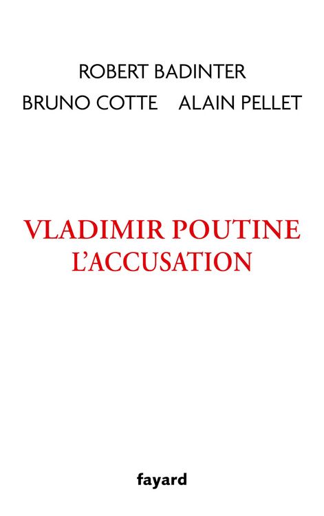 Produktbild: Vladimir Poutine, l'accusation