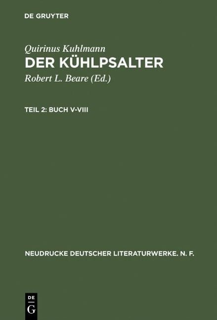 Produktbild: Buch V-Viii