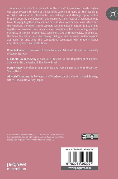 Produktbild: The Impact of Covid-19 on the Institutional Fabric of Higher Education