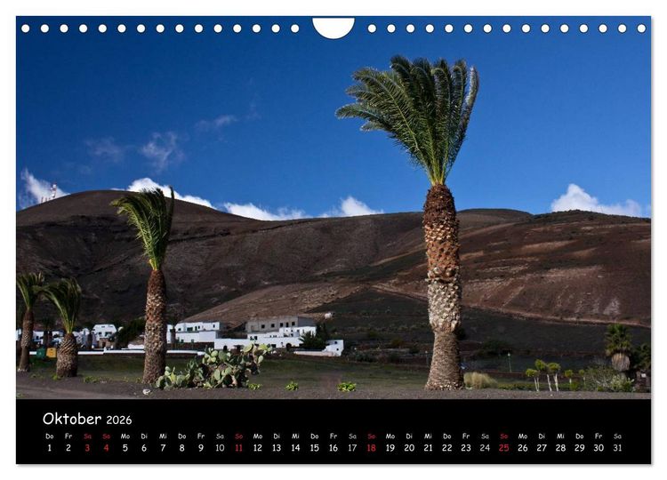 Produktbild: Lanzarote (Wandkalender 2026 DIN A4 quer), CALVENDO Monatskalender