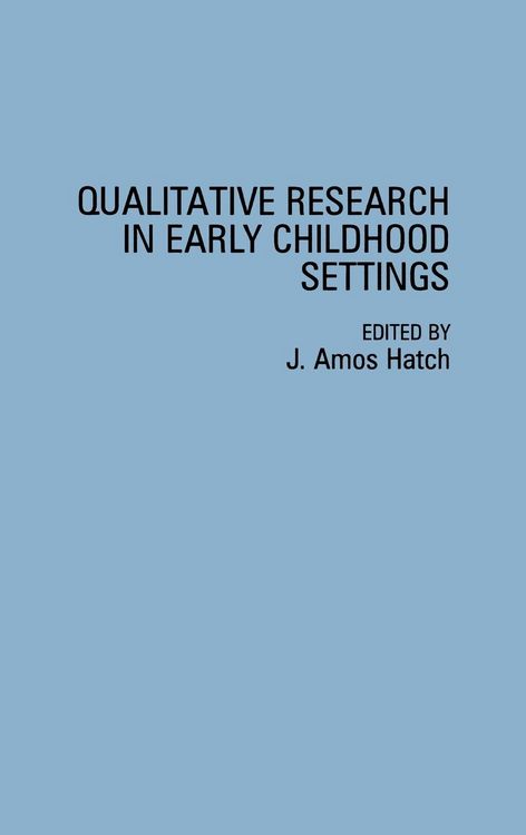 Produktbild: Qualitative Research in Early Childhood Settings