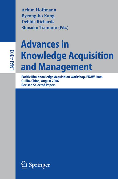 Produktbild: Advances in Knowledge Acquisition and Management