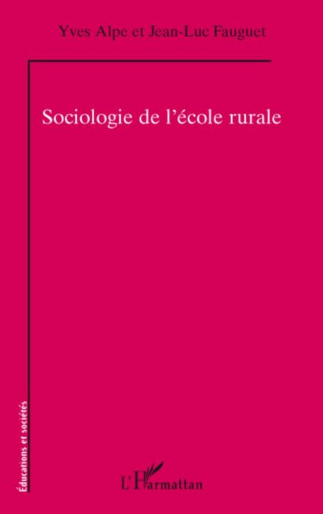 Produktbild: Sociologie de l'&eacute;cole rurale