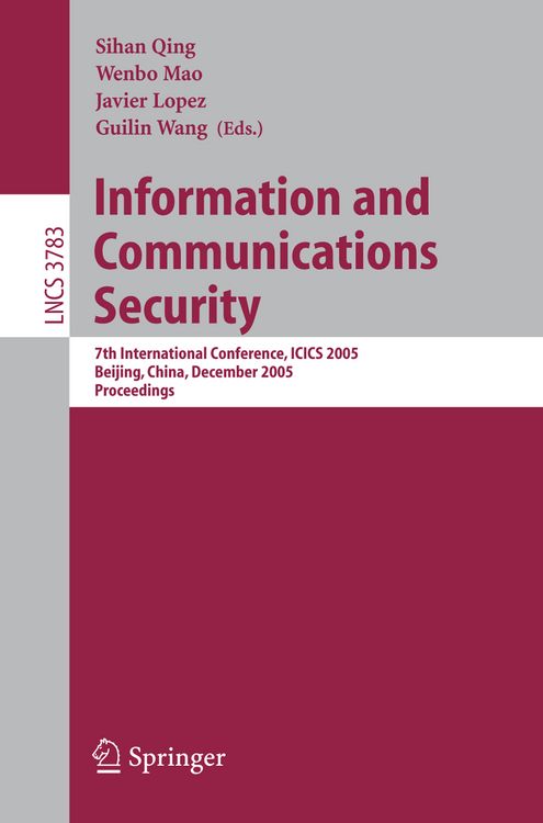 Produktbild: Information and Communications Security