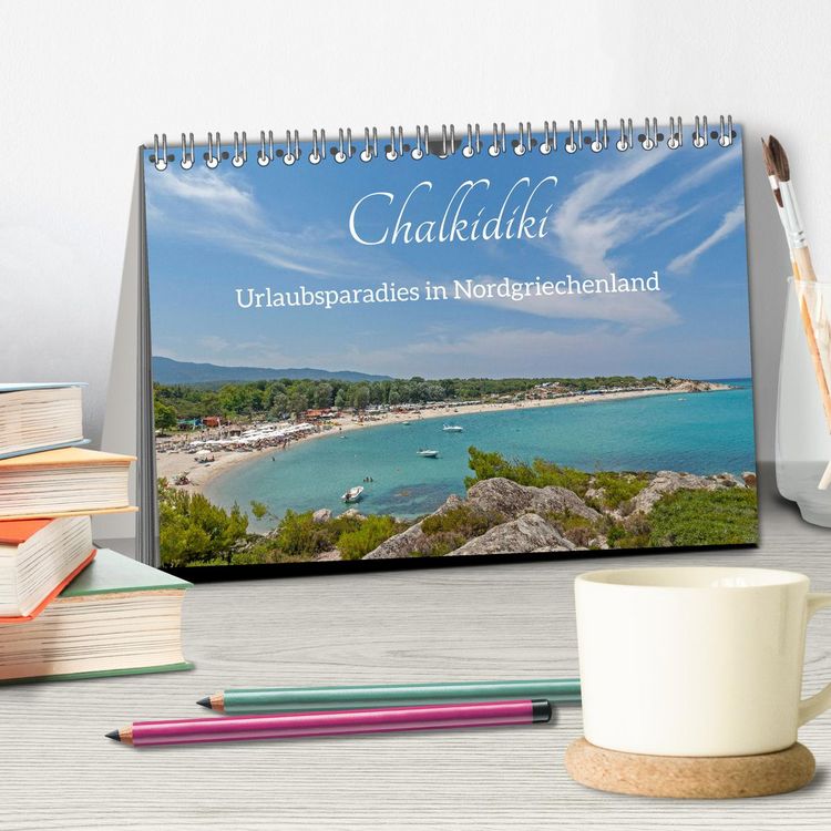 Produktbild: Chalkidiki - Urlaubsparadies in Nordgriechenland (Tischkalender 2026 DIN A5 quer), CALVENDO Monatskalender