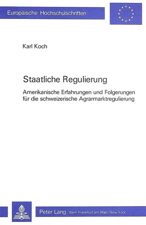 Produktbild: Staatliche Regulierung