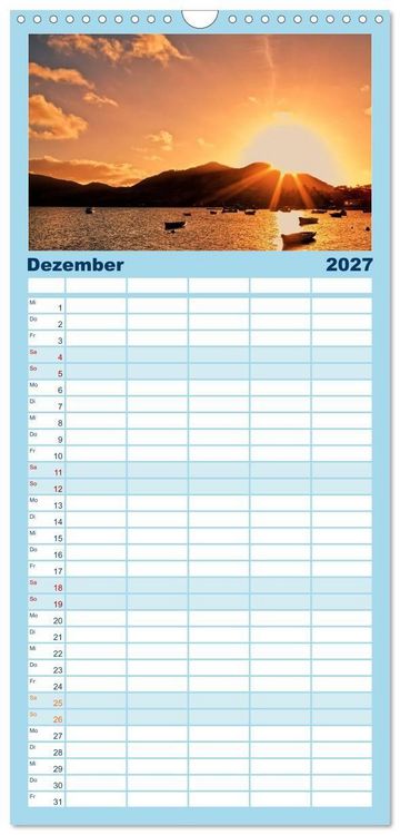 Produktbild: Familienplaner 2027 - Mauritius - Perle im Indischen Ozean mit 5 Spalten (Wandkalender, 21 x 45 cm) CALVENDO
