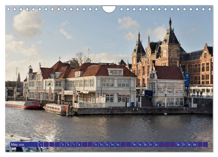 Produktbild: AWESOME AMSTERDAM (Wall Calendar 2026 DIN A4 landscape), CALVENDO 12 Month Wall Calendar
