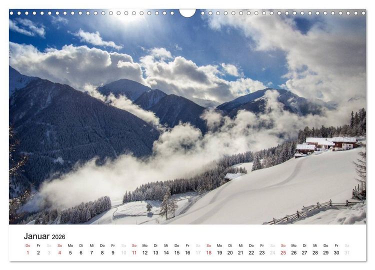 Produktbild: Bergbauernh&ouml;fe im Ultental (Wandkalender 2026 DIN A3 quer), CALVENDO Monatskalender