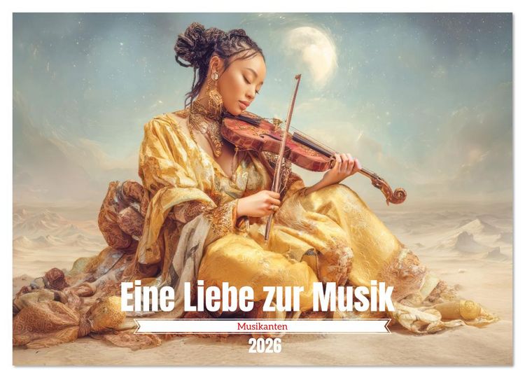 Produktbild: Eine Liebe zur Musik - Musikanten (Wandkalender 2026 DIN A4 quer), CALVENDO Monatskalender