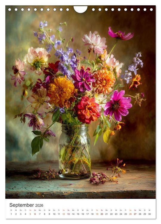 Produktbild: Die Sprache der Blumen (Wandkalender 2026 DIN A4 hoch), CALVENDO Monatskalender