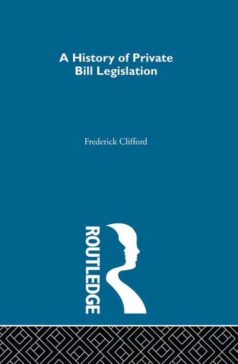 Produktbild: A History of Private Bill Legislation