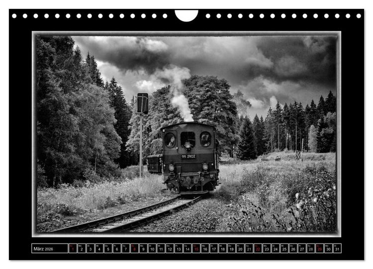 Produktbild: Nostalgie Dampf (Wandkalender 2026 DIN A4 quer), CALVENDO Monatskalender