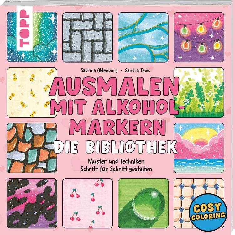 Produktbild: Ausmalen mit Alkoholmarkern - die Bibliothek