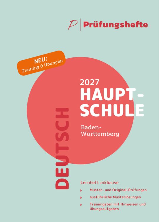 Produktbild: Pr&uuml;fungsheft Hauptschule 2027 BW &ndash; Deutsch