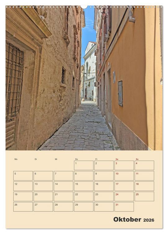 Produktbild: Piran, Sloweniens Perle am Mittelmeer (Wandkalender 2026 DIN A2 hoch), CALVENDO Monatskalender