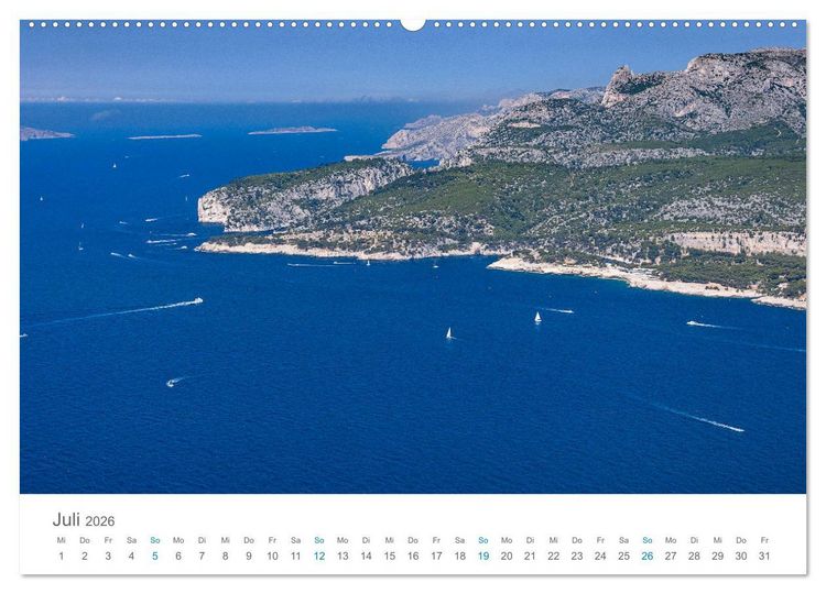Produktbild: Cassis und die Calanques (Wandkalender 2026 DIN A2 quer), CALVENDO Monatskalender