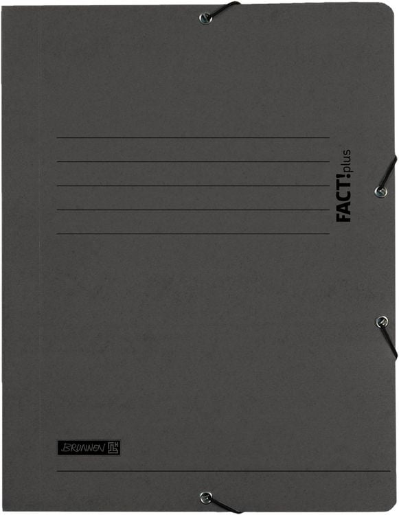 Produktbild: Brunnen Sammelmappe A4 schwarz Fact! Gummizug