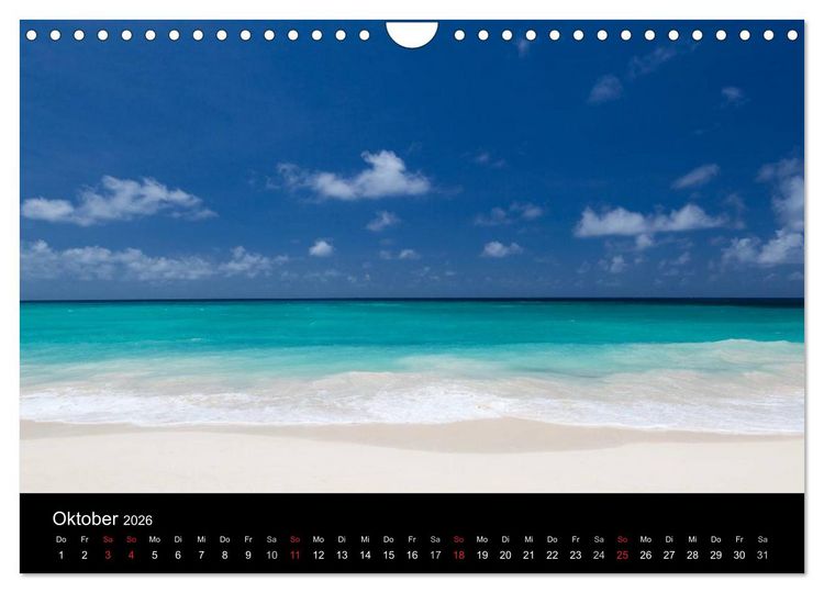 Produktbild: Traumstr&auml;nde (Wandkalender 2026 DIN A4 quer), CALVENDO Monatskalender