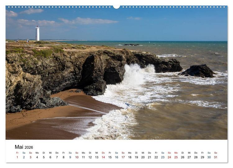 Produktbild: Vend&eacute;e - Bilder von der C&ocirc;te de Lumi&egrave;re (hochwertiger Premium Wandkalender 2026 DIN A2 quer), Kunstdruck in Hochglanz