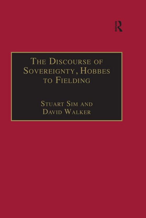 Produktbild: The Discourse of Sovereignty, Hobbes to Fielding