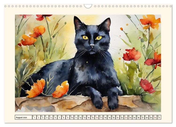 Produktbild: Samtpfoten im Portrait (Wandkalender 2026 DIN A3 quer), CALVENDO Monatskalender