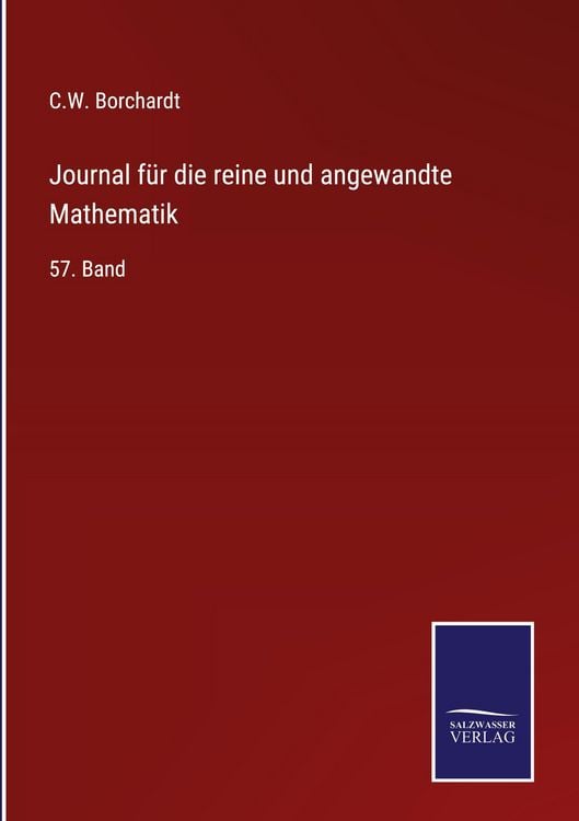 Produktbild: Journal f&uuml;r die reine und angewandte Mathematik