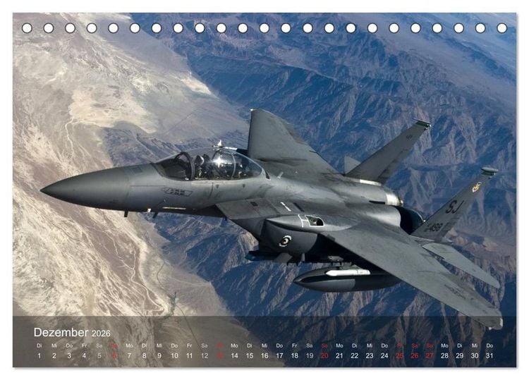 Produktbild: Luftwaffe. Kampfflugzeuge der USA (Tischkalender 2026 DIN A5 quer), CALVENDO Monatskalender