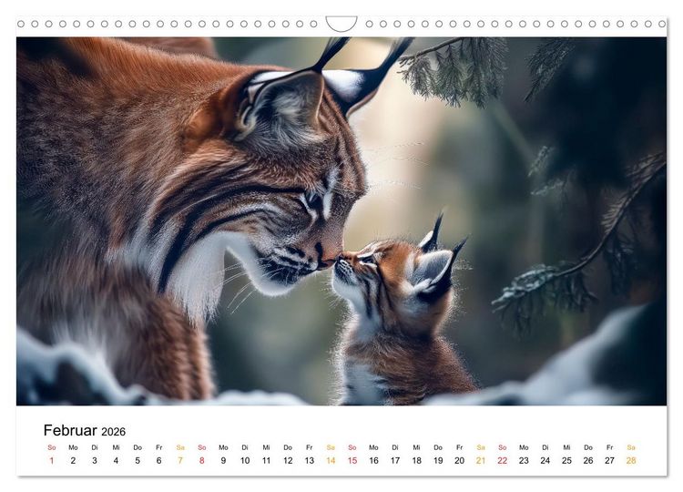 Produktbild: Tierm&uuml;tter - die sanfte Seite der Wildnis (Wandkalender 2026 DIN A3 quer), CALVENDO Monatskalender