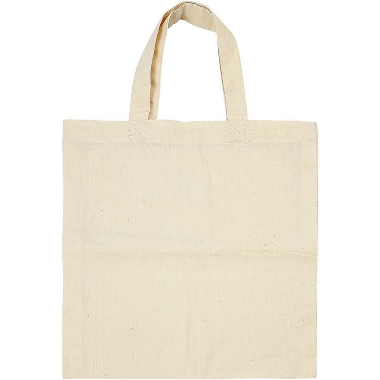 Produktbild: Creativ Company Tragetasche, Gr&ouml;&szlig;e 27,5x30 cm, 135 g, Hellnatur, 5 Stk