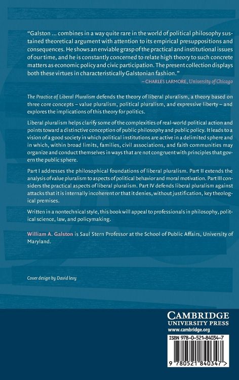 Produktbild: The Practice of Liberal Pluralism