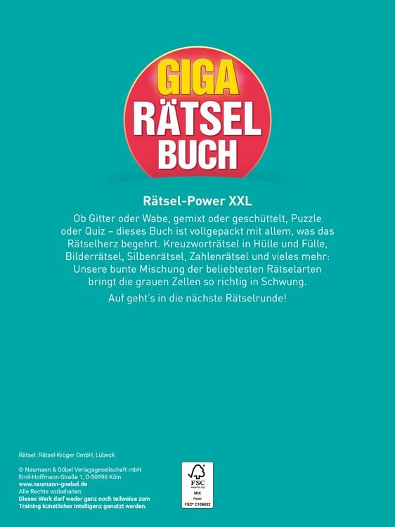 Produktbild: Giga-R&auml;tselbuch 10