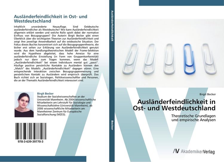 Produktbild: Ausl&auml;nderfeindlichkeit in Ost- und Westdeutschland