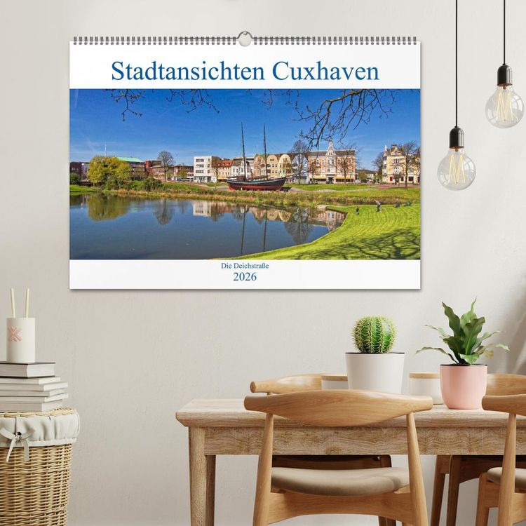 Produktbild: Stadtansichten Cuxhaven (Wandkalender 2026 DIN A2 quer), CALVENDO Monatskalender