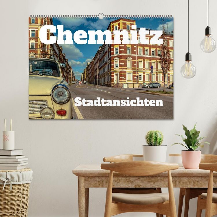 Produktbild: Chemnitz Stadtansichten (Wandkalender 2026 DIN A2 quer), CALVENDO Monatskalender