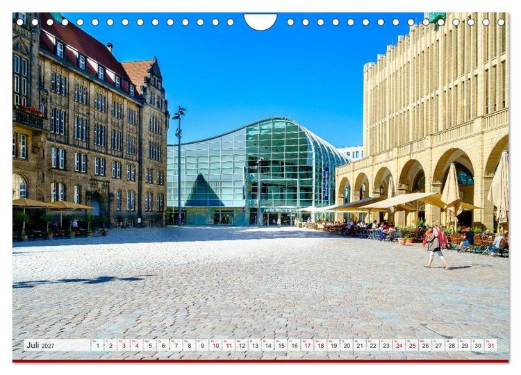 Produktbild: Ein Blick auf Chemnitz in Farbe (Wandkalender 2027 DIN A4 quer), CALVENDO Monatskalender