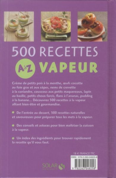 Produktbild: 500 recettes vapeur de A &agrave; Z