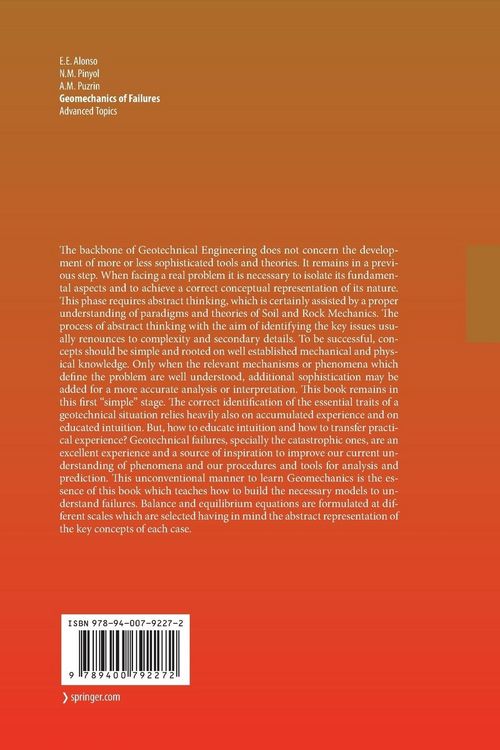 Produktbild: Geomechanics of Failures. Advanced Topics