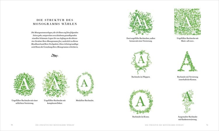 Produktbild: Monogramme in Aquarell