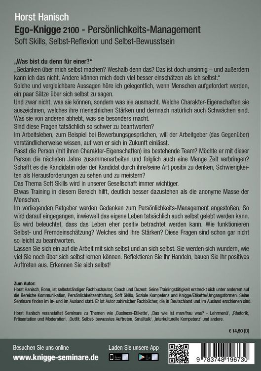 Produktbild: Pers&ouml;nlichkeits-Management - Ego-Knigge 2100