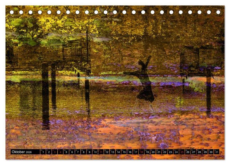 Produktbild: Illusionen in Texturen, Fotokunst (Tischkalender 2026 DIN A5 quer), CALVENDO Monatskalender