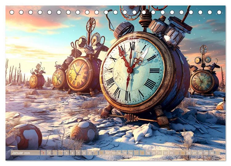 Produktbild: Surreale Uhren (Tischkalender 2026 DIN A5 quer), CALVENDO Monatskalender