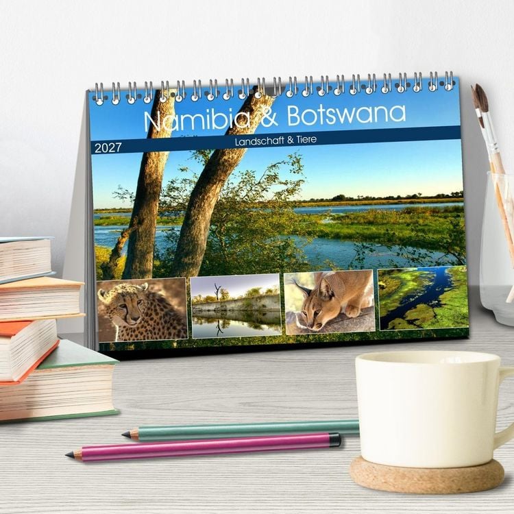 Produktbild: Namibia & Botswana (Tischkalender 2027 DIN A5 quer), CALVENDO Monatskalender