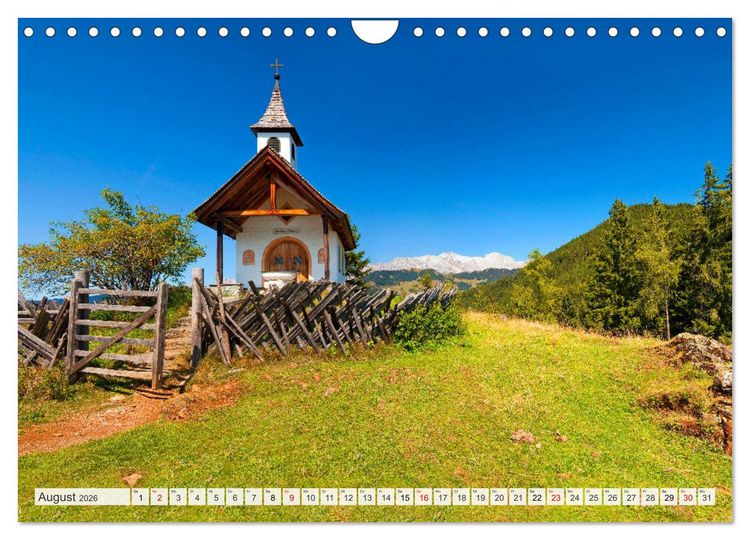 Produktbild: Sch&ouml;ne Gr&uuml;&szlig;e aus Goldegg (Wandkalender 2026 DIN A4 quer), CALVENDO Monatskalender