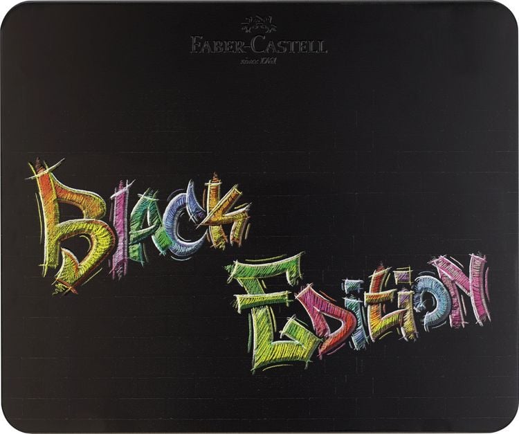 Produktbild: Faber-Castell Buntstifte Black Edition 100er Metallet.