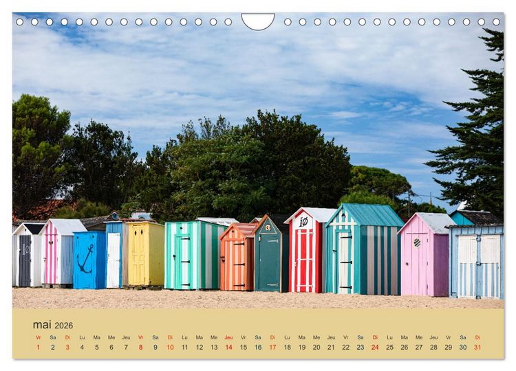 Produktbild: Charente-Maritime vacances sur la c&ocirc;te atlantique (Calendrier mural 2026 DIN A4 vertical), CALVENDO calendrier mensuel